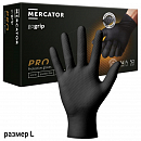 перчатки нитриловые черные L текстурированные GOGRIP MERCATOR (1шт)